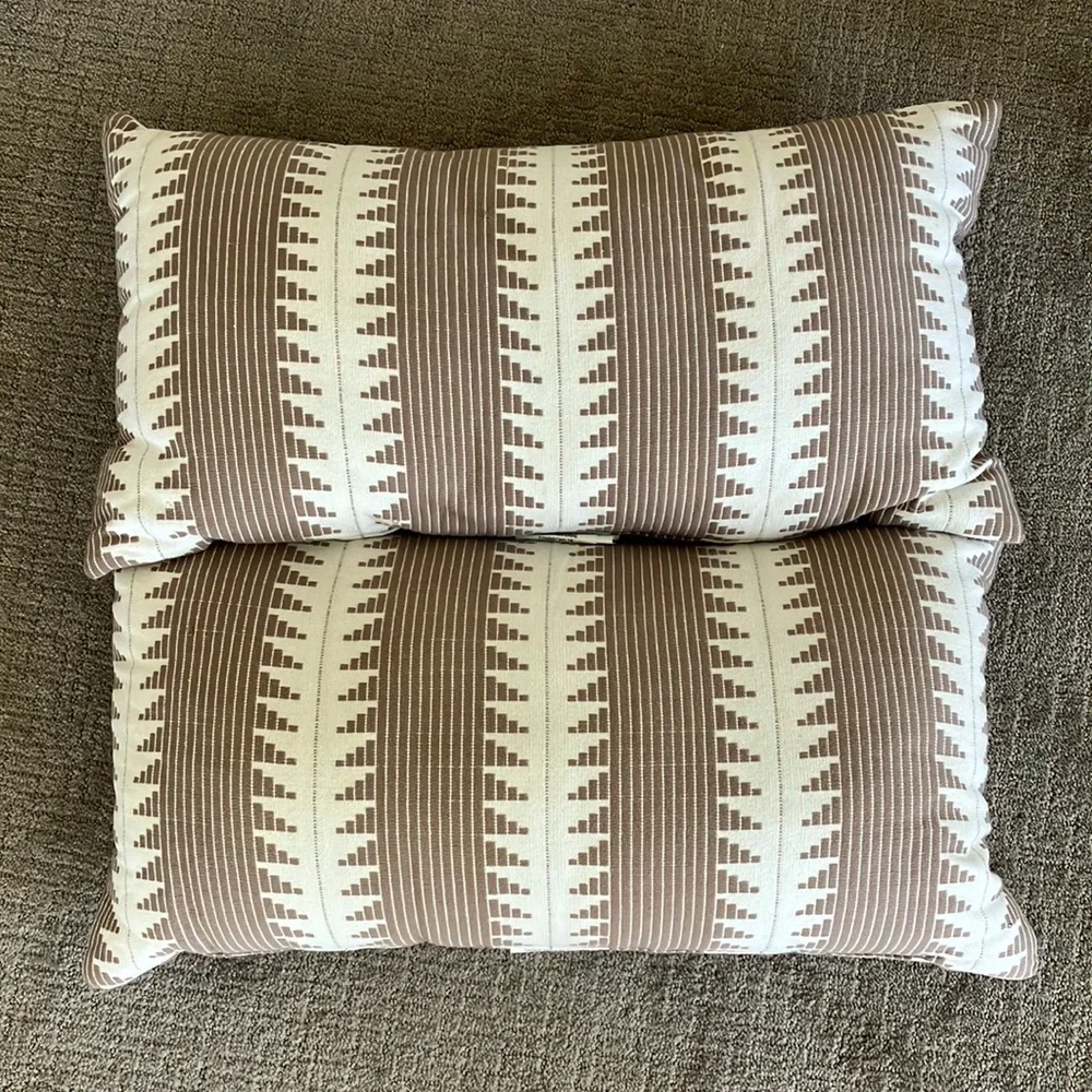 SALE! Set of 2 Patterned Long Throw Pillows